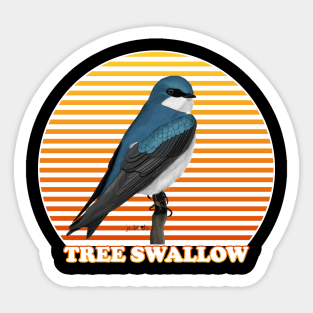 Tree Swallow Bird Watching Birding Ornithologist Gift Sticker